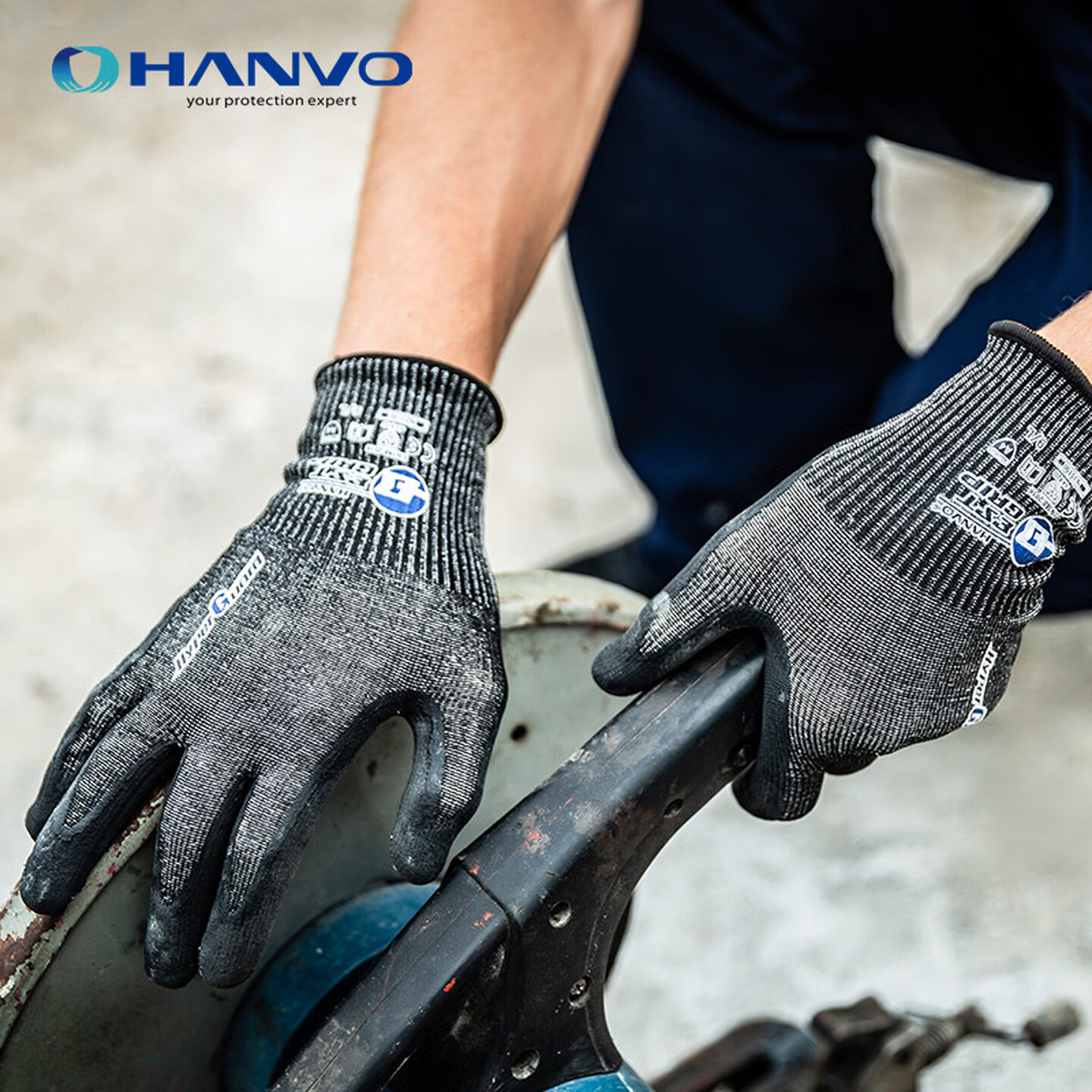 Work Glove Impact - Luvas de Segurança Resistentes a Cortes